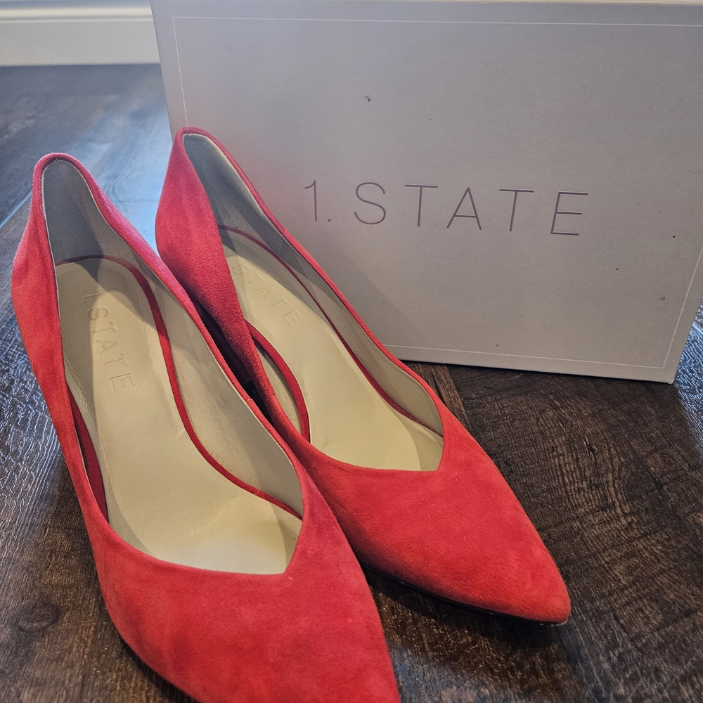 1. State Women's Vibrant Red Heels